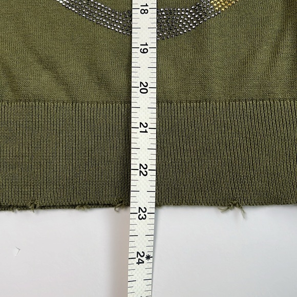 NWT Zadig & Voltaire Miss Camo Skull Strass Sweater   SZ-M - Picture 15 of 15